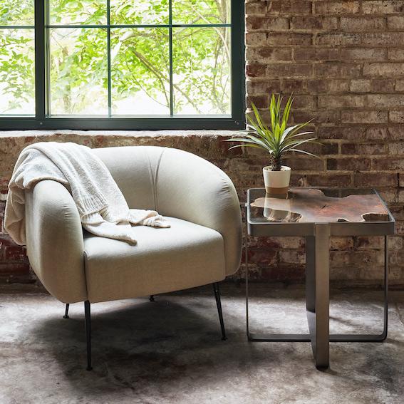 Sepli Accent Chair in Natural by Urbia