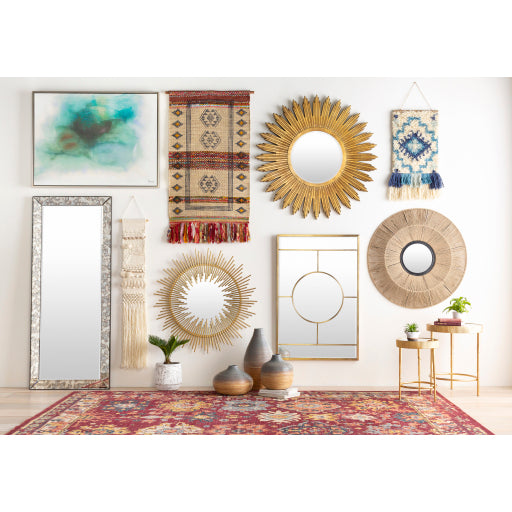 Surya Beckett Mirror in Gold