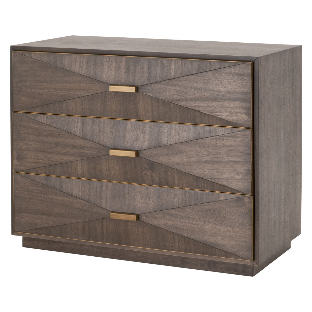 Wynn 3-Drawer Nightstand by Essentials For Living, Brown