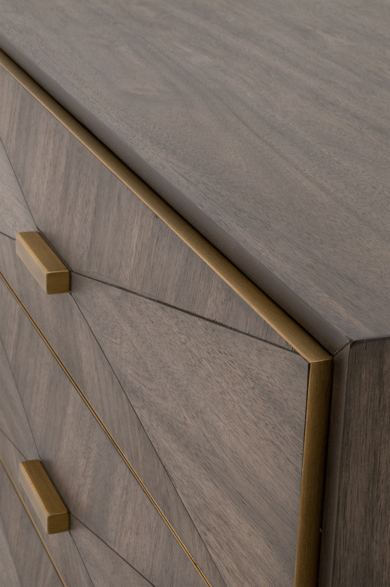 Wynn 3-Drawer Nightstand by Essentials For Living, Brown