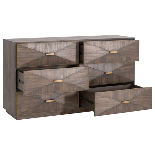 Wynn 6-Drawer Double Dresser by Essentials For Living in Brown