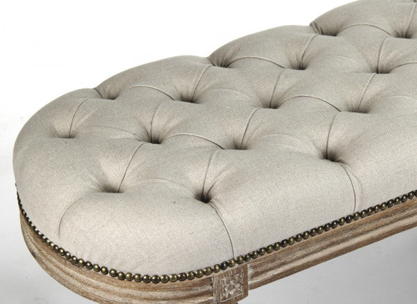 Zentique Michel Tufted Bench