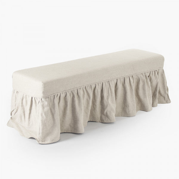 Zentique Elena Bench Linen/Cotton