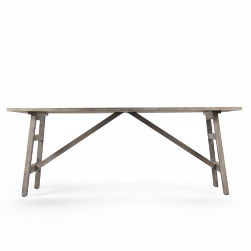 Zentique Gideon Dining Table Limed Grey