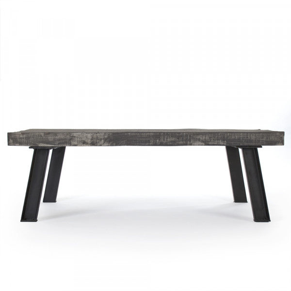 Zentique Mason Coffee Table Weathered Top, Black