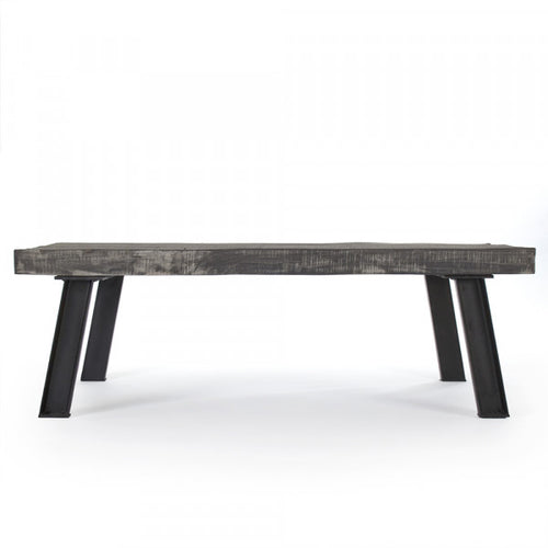 Zentique Mason Coffee Table Weathered Top, Black