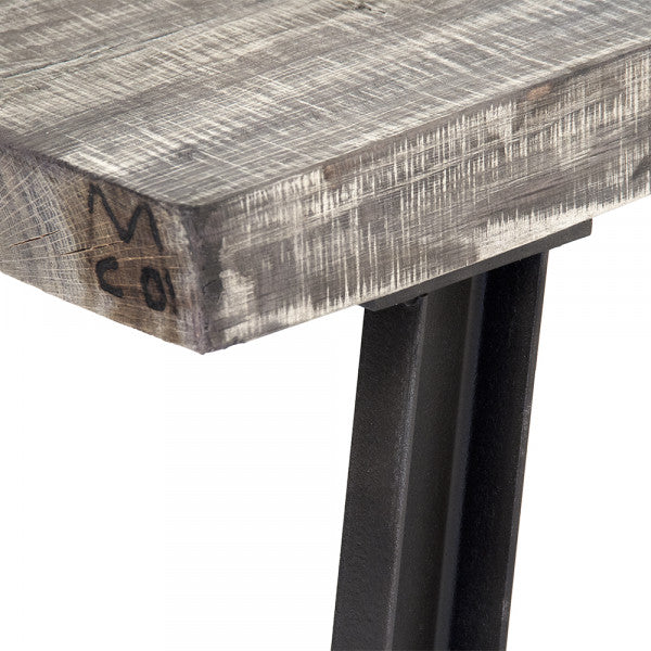 Zentique Mason Coffee Table Weathered Top, Black