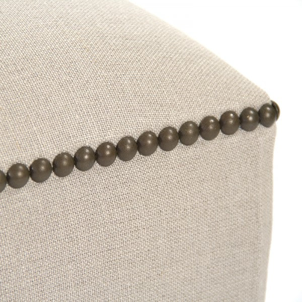 Zentique Sumner Stool Natural Linen