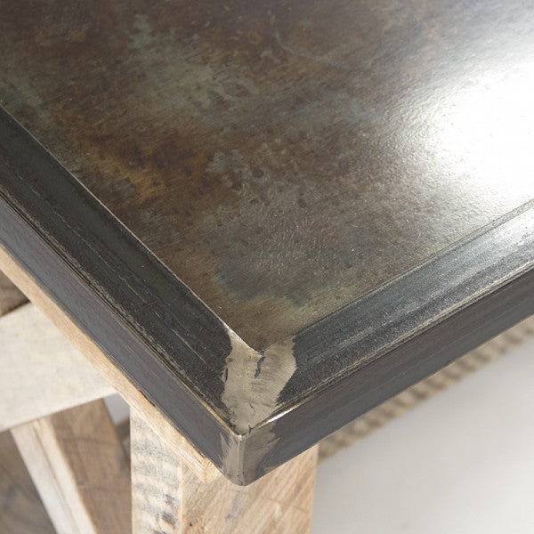 Zentique Valerie Coffee Table Copper/Light Brown