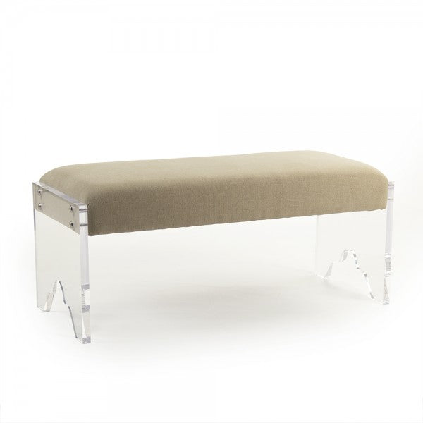 Zentique Addie Bench Natural Linen