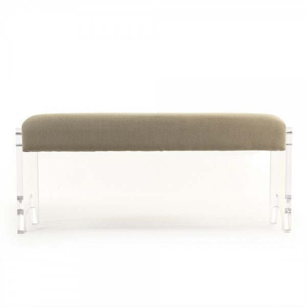 Zentique Addie Bench Natural Linen