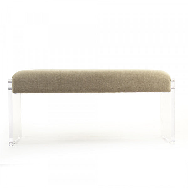 Zentique Adela Bench Natural Linen