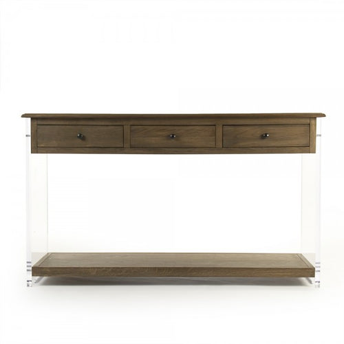 Zentique Talon Console Brown/Clear