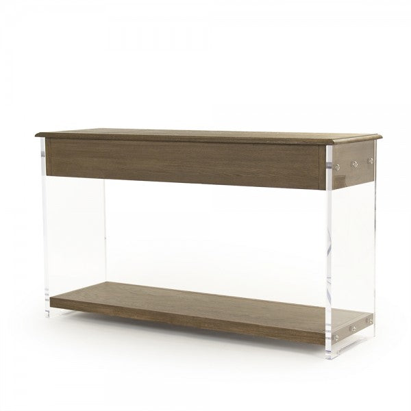Zentique Talon Console Brown/Clear