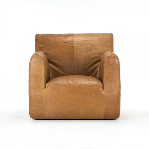 Zentique Daniel Club Chair Tan Leather
