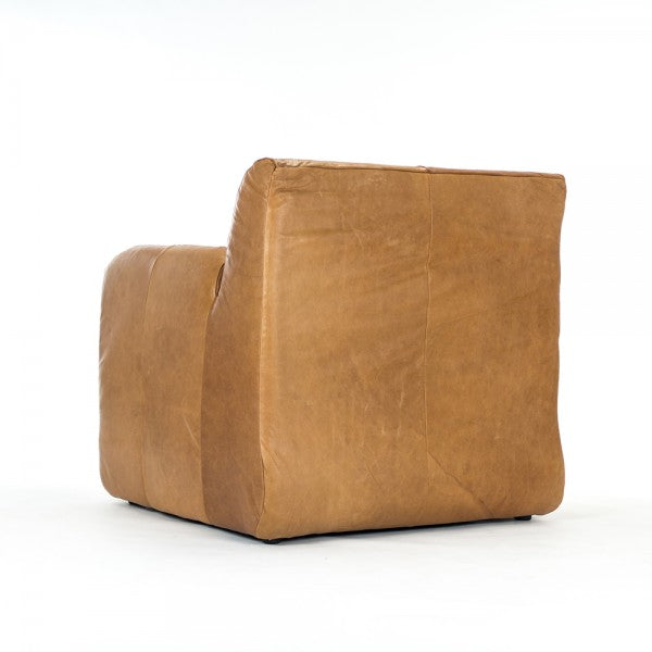 Zentique Daniel Club Chair Tan Leather