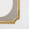 Champagne and Gold Scalloped Mirror