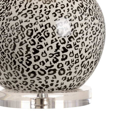 Wildwood - Snow Leopard Lamp - Gray