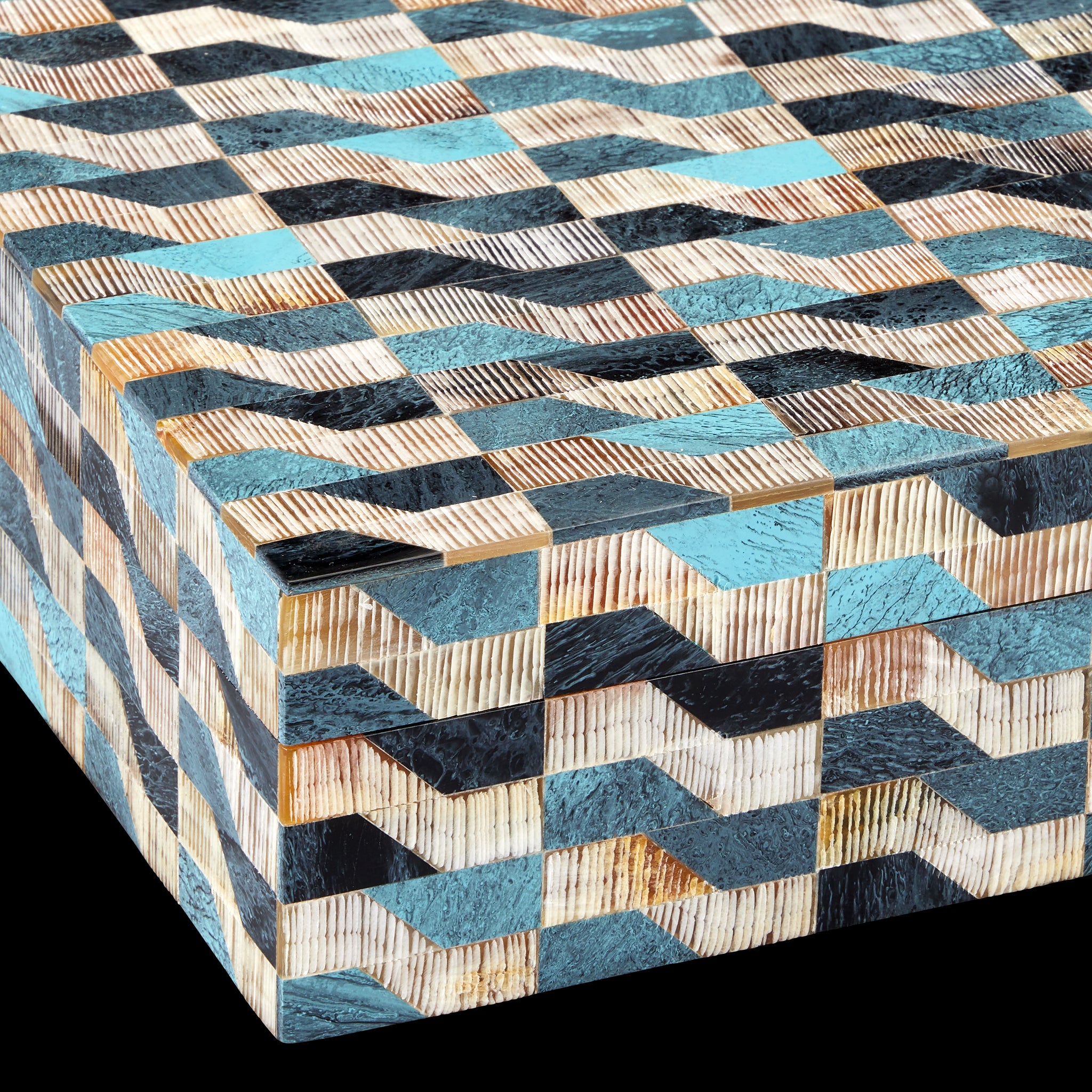 Currey & Company Ezra Bone And Horn Box Set Of 2