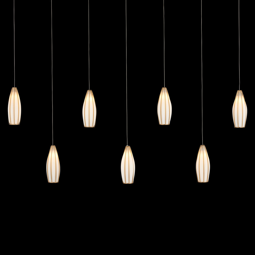 Currey & Company Parish 7 Light Rectangular Multi Drop