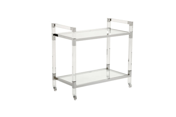 Chelsea House Acrylic Bar Cart