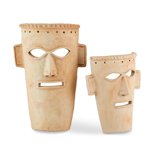Currey & Company Etu Washed Mask Set Of 2