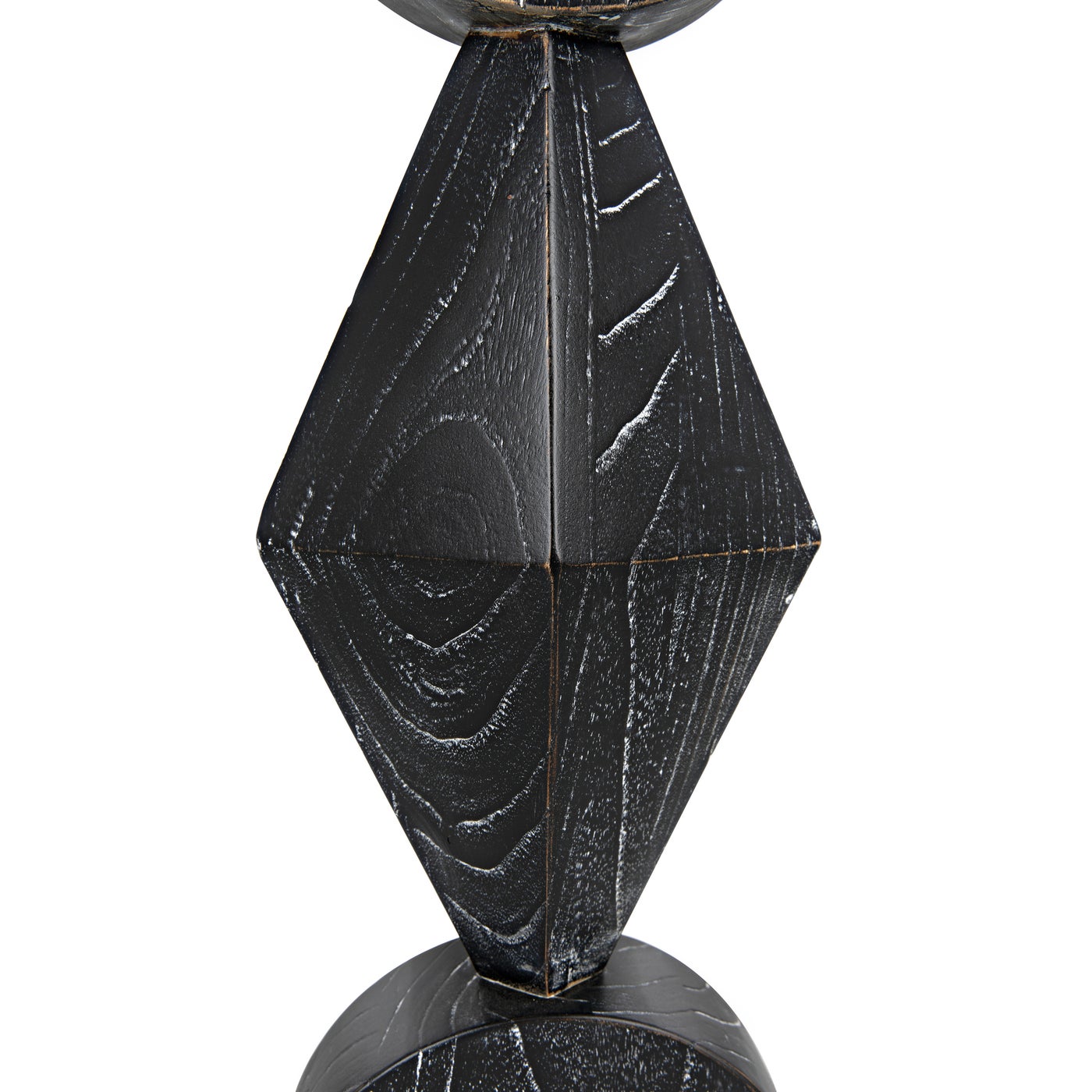 Noir Totem Sculpture, Cinder Black