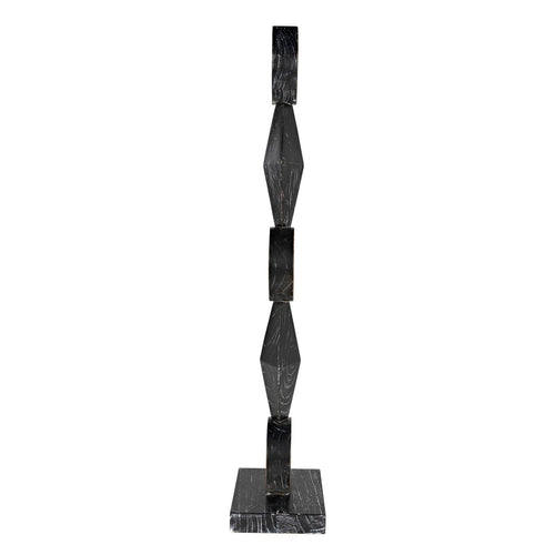 Noir Totem Sculpture, Cinder Black