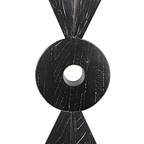 Noir Totem Sculpture, Cinder Black