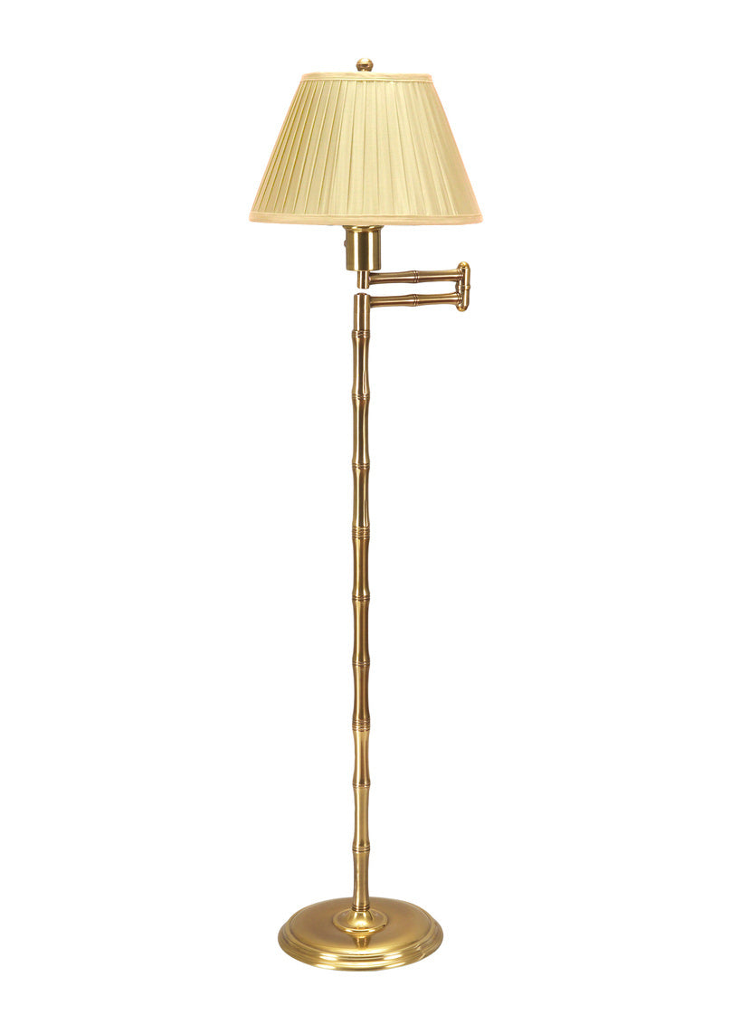 Frederick Cooper Hearst 44 Tall Gold Black Paint Brass Floor Lamp