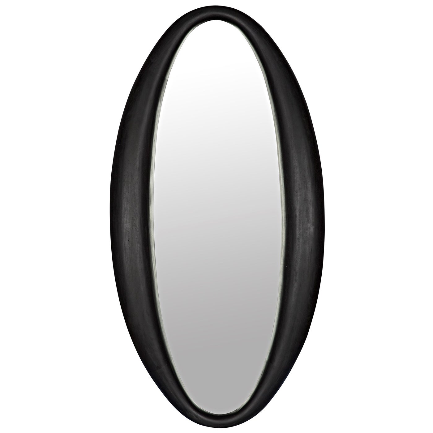 Noir Woolsey Mirror, Charcoal Black