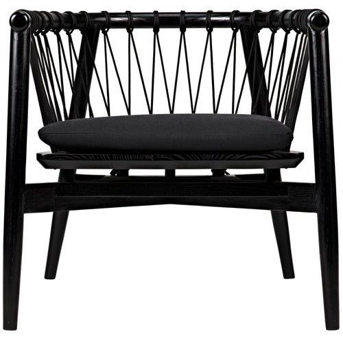Noir Hector Chair, Charcoal Black