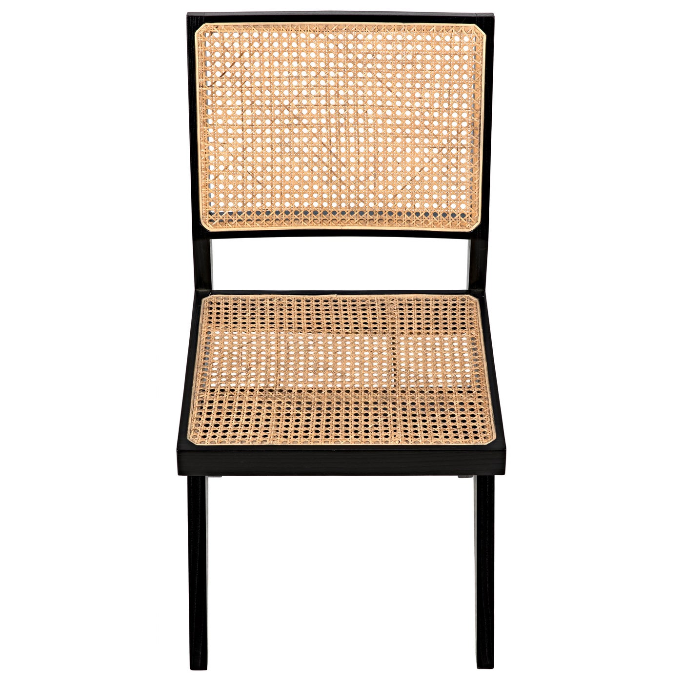 Noir Joseph Side Chair, Charcoal Black