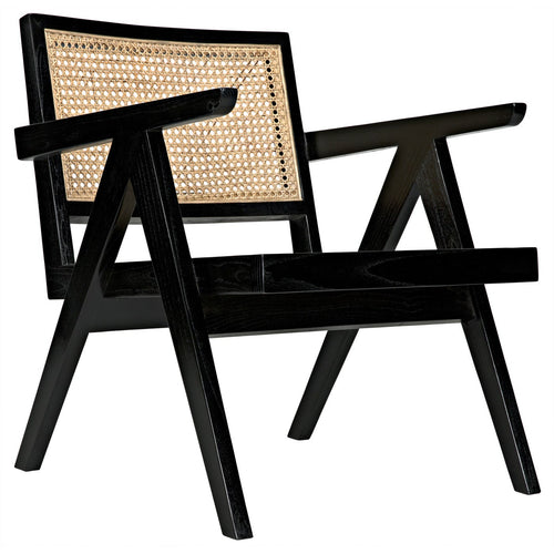 Noir James Relax Chair, Charcoal Black