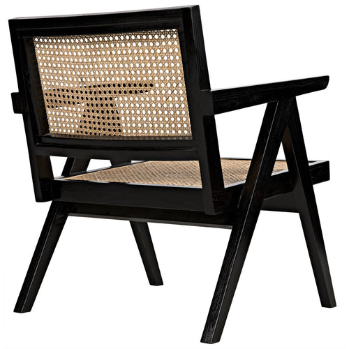 Noir James Relax Chair, Charcoal Black