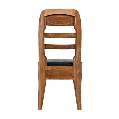 Noir Laila Chair, Teak With Leather