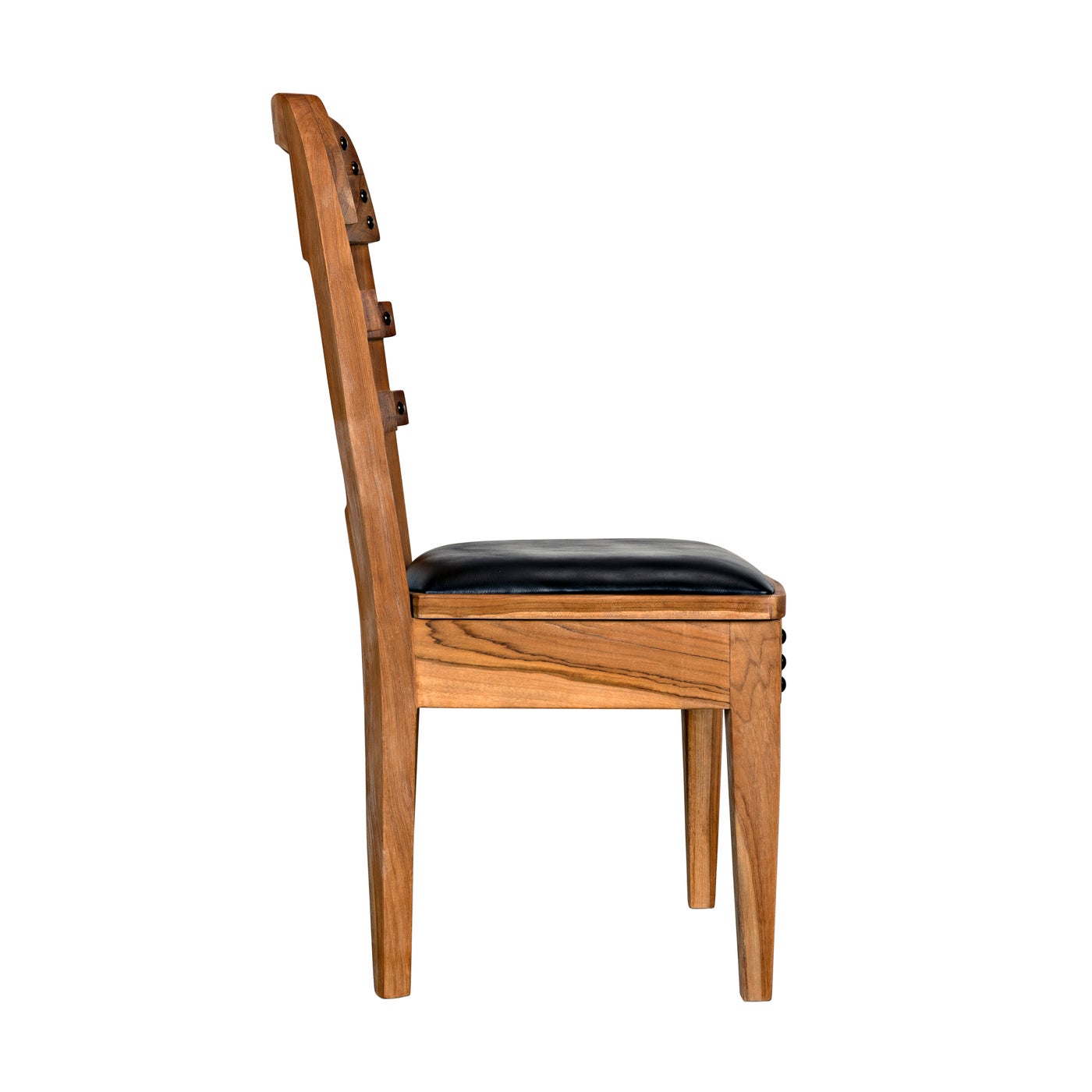 Noir Laila Chair, Teak With Leather