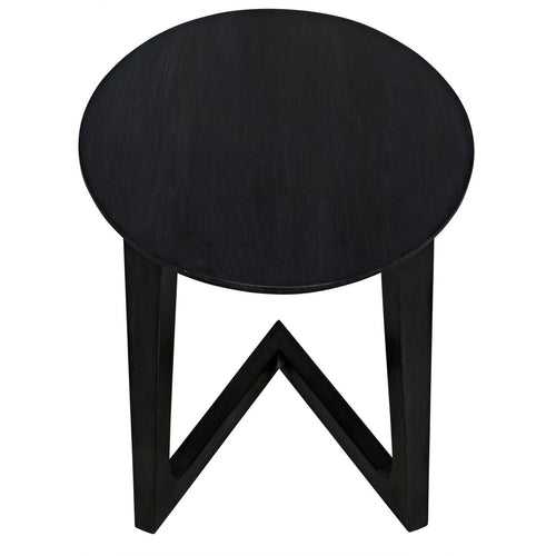 Noir Cantilever Table, Charcoal Black