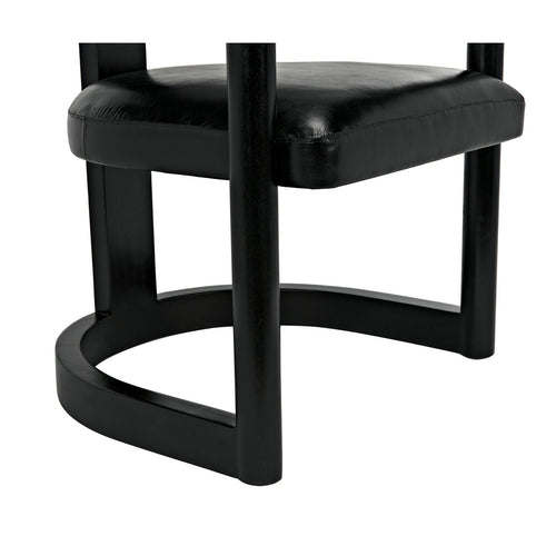 Noir Mccormick Chair, Charcoal Black