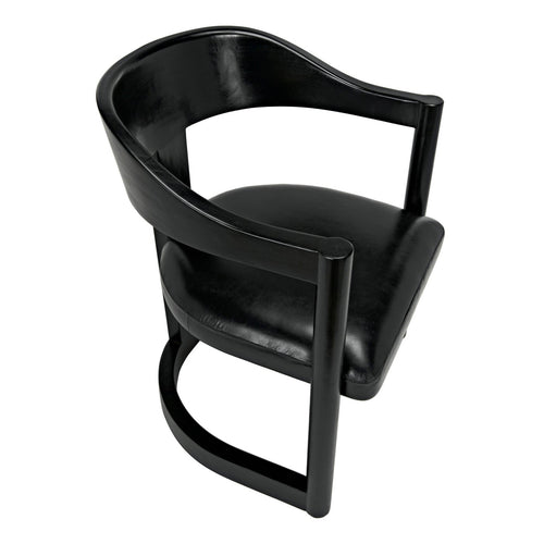 Noir Mccormick Chair, Charcoal Black