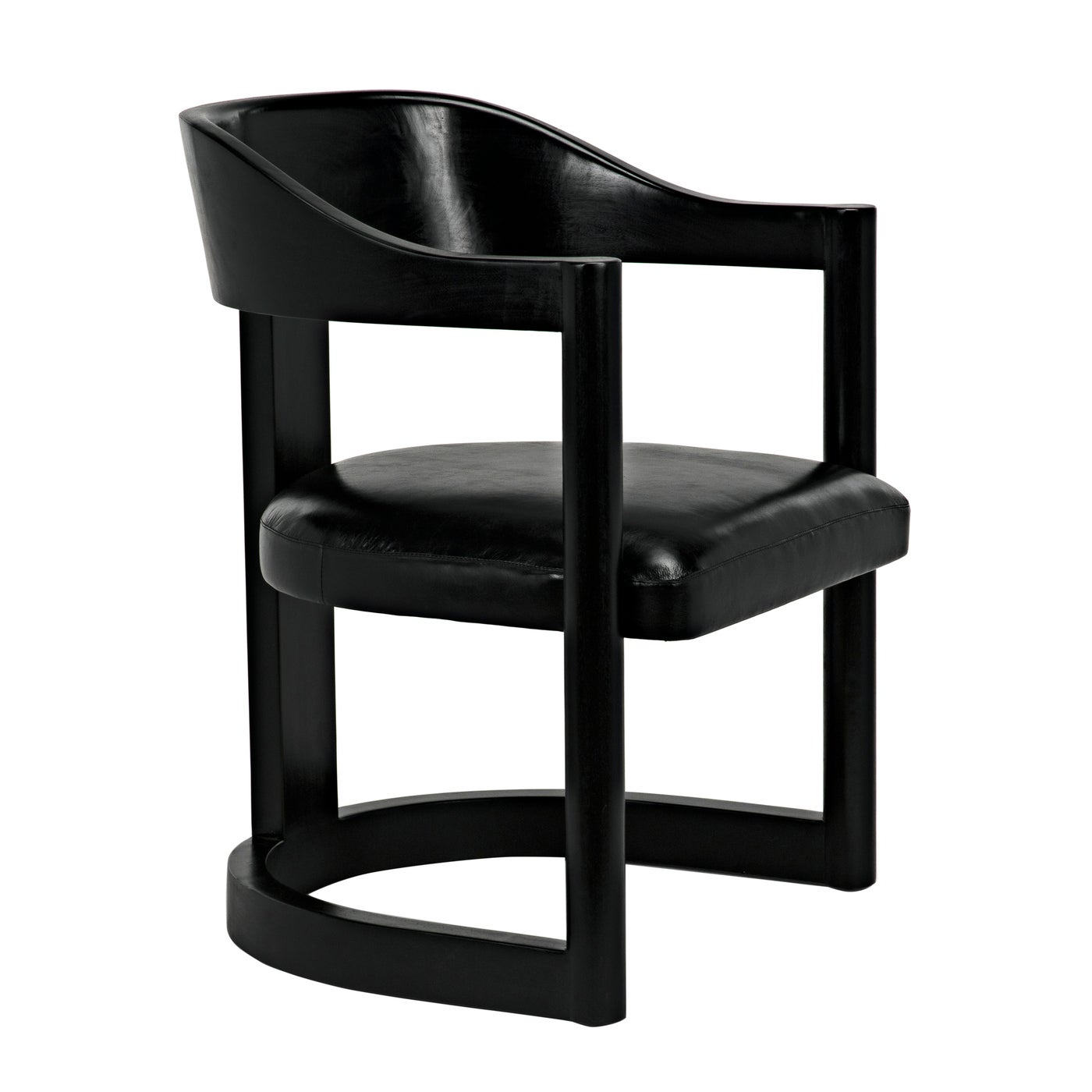 Noir Mccormick Chair, Charcoal Black