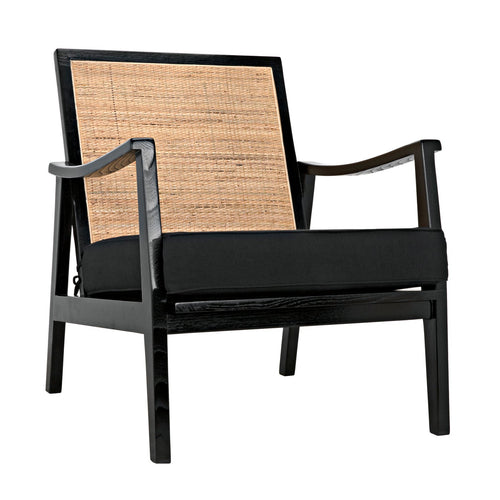 Noir Lichtenstein Chair, Charcoal Black