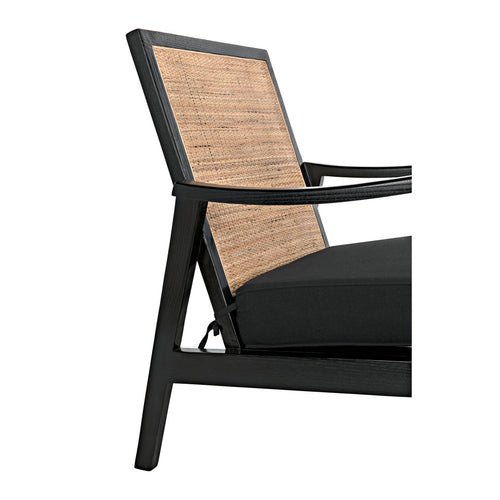 Noir Lichtenstein Chair, Charcoal Black