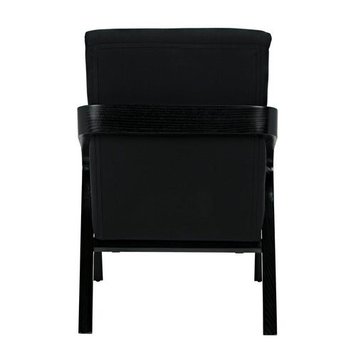 Noir Lamar Chair, Charcoal Black