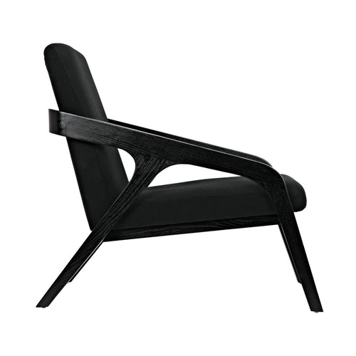 Noir Lamar Chair, Charcoal Black