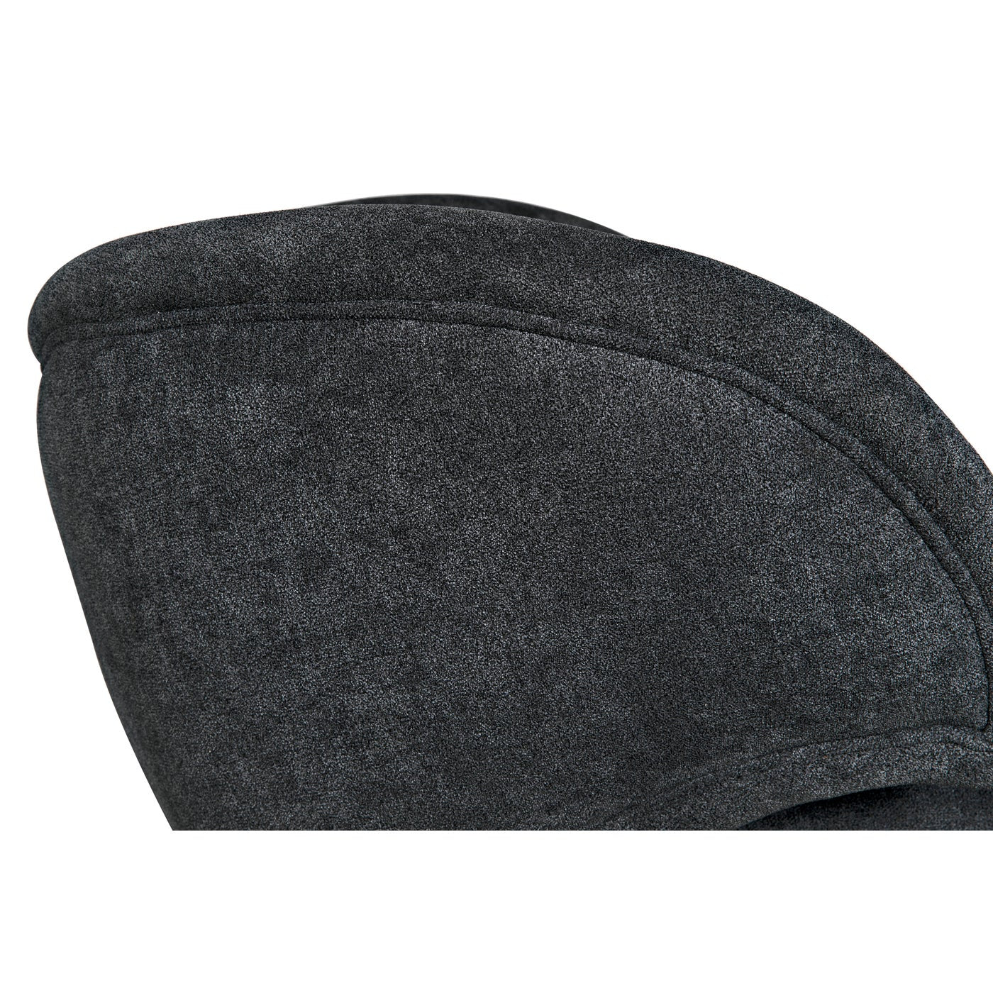 Noir Valerie Chair With Grey Fabric