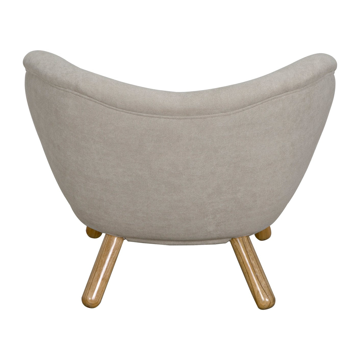 Noir Valerie Chair With Wheat Fabric