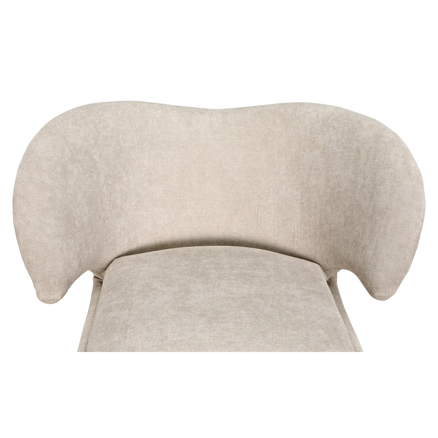 Noir Valerie Chair With Wheat Fabric