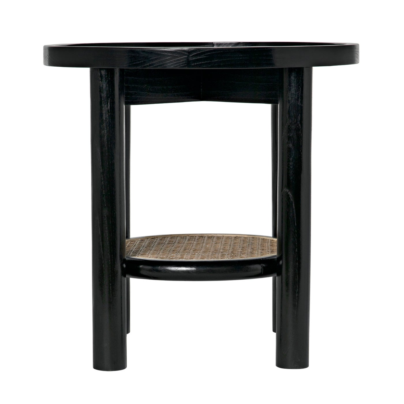 Noir Hide Away Side Table, Charcoal Black