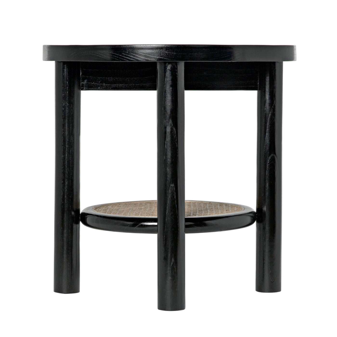 Noir Hide Away Side Table, Charcoal Black